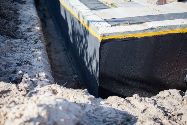 Residential Exterior Waterproofing installation at a Milton, WA home by SJ Waterproofing Pros